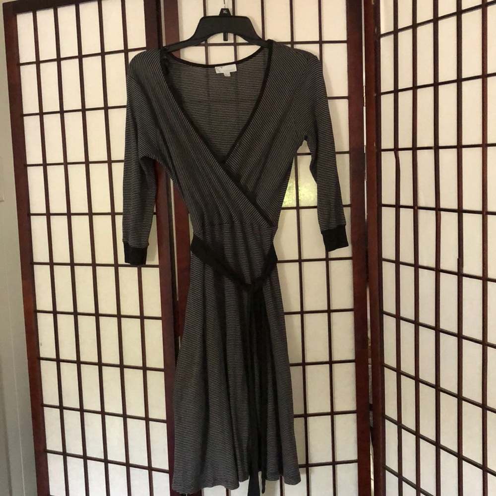 Black stripes dress